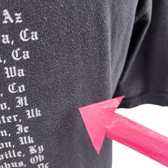 Canvas Taylor Swift Reputation Stadium Tour Graphic Gray T-Shirt Womens Small - Picture 8 of 13